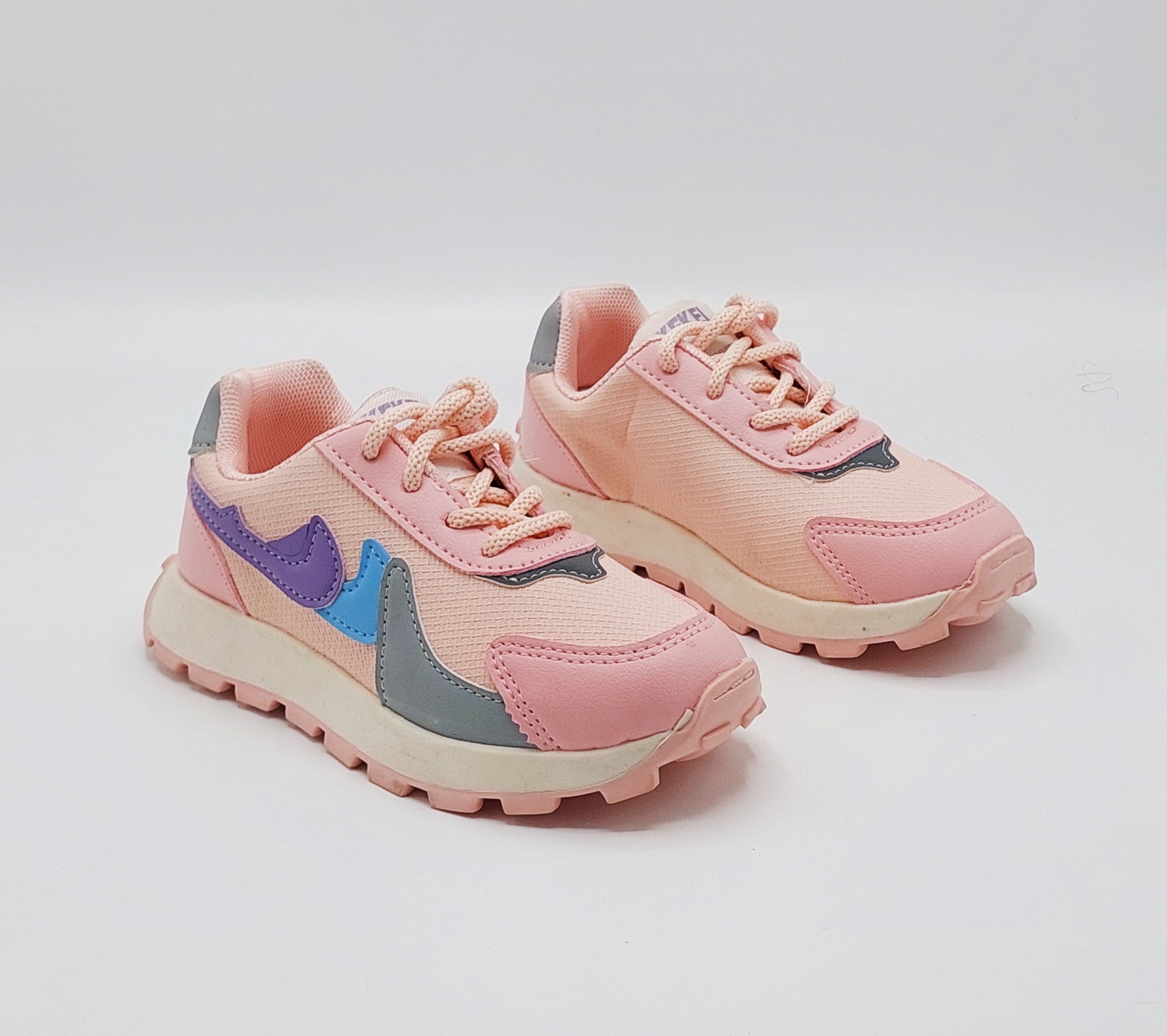 Soft Sole Stylish Sneakers for Kids - ABC47 (Pink)