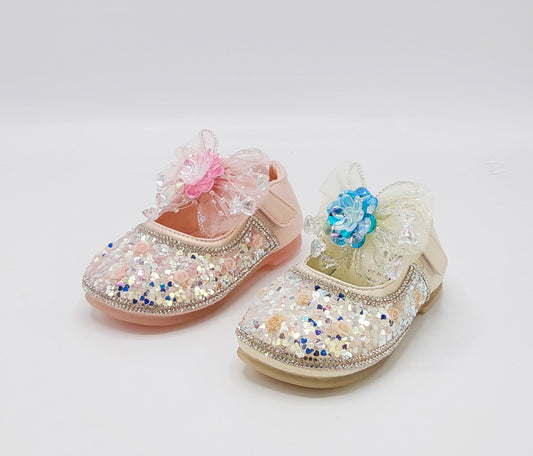 Beautiful Design Fancy Wedding Pumps for Kids Girls
