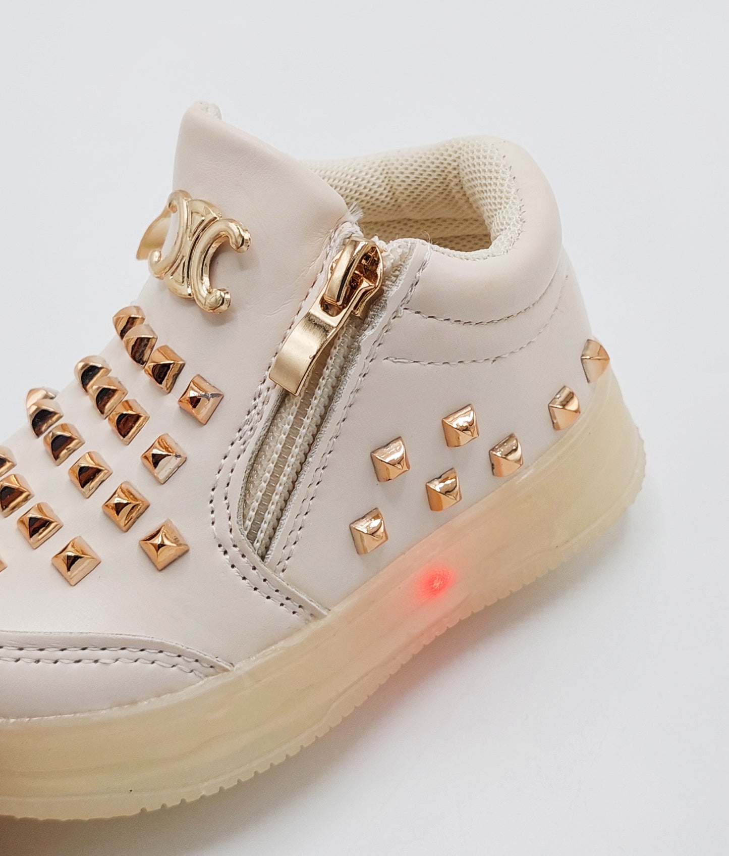 Lights in Sole Beautiful Buds Design Sneakers Shoes for Kids Girls - MLT5
