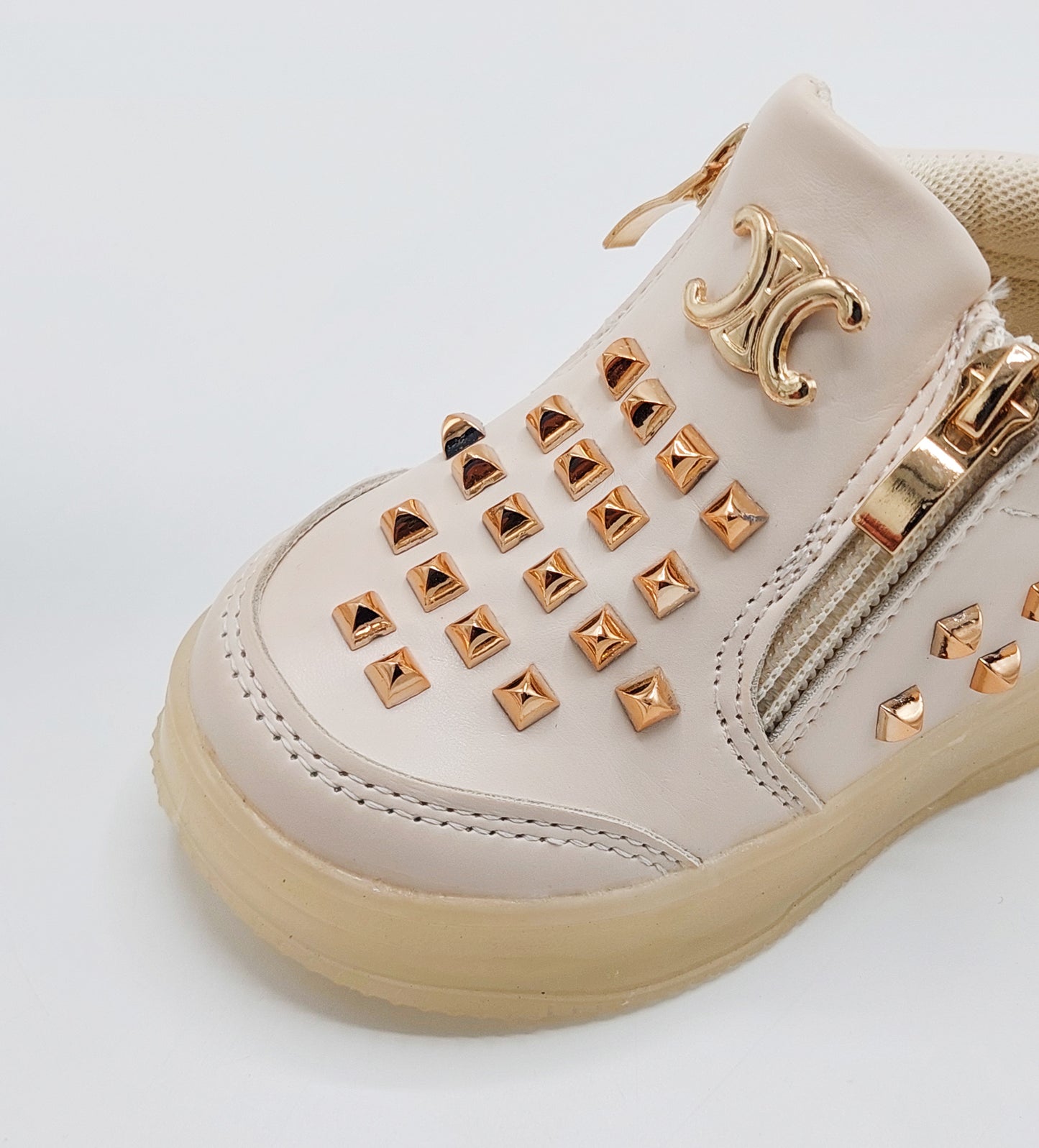 Lights in Sole Beautiful Buds Design Sneakers Shoes for Kids Girls - MLT5
