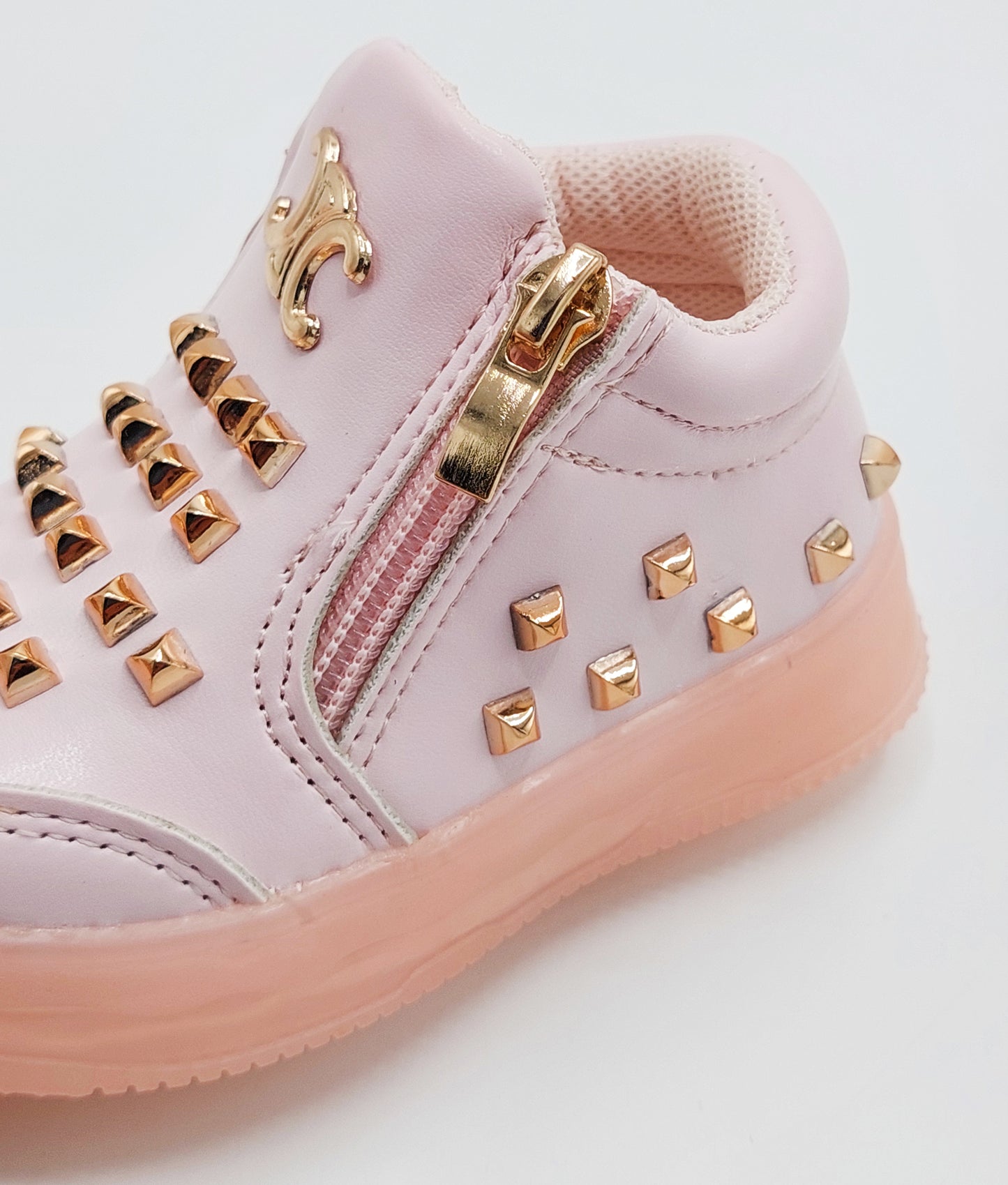 Lights in Sole Beautiful Buds Design Sneakers Shoes for Kids Girls - MLT5