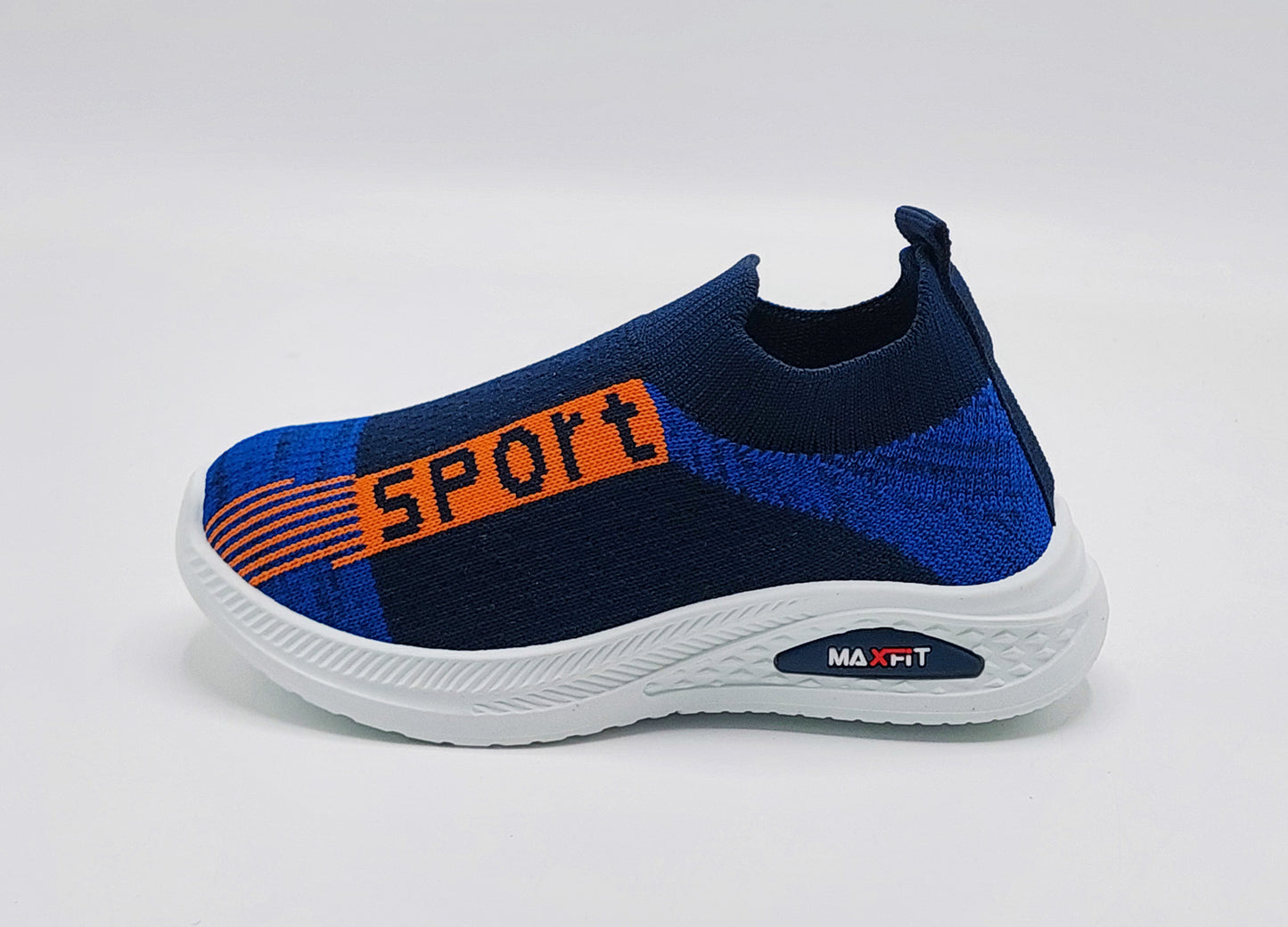 Easy-to-Wear Soft Comfortable Mesh Skechers for Kids - FMX07 (Blue)