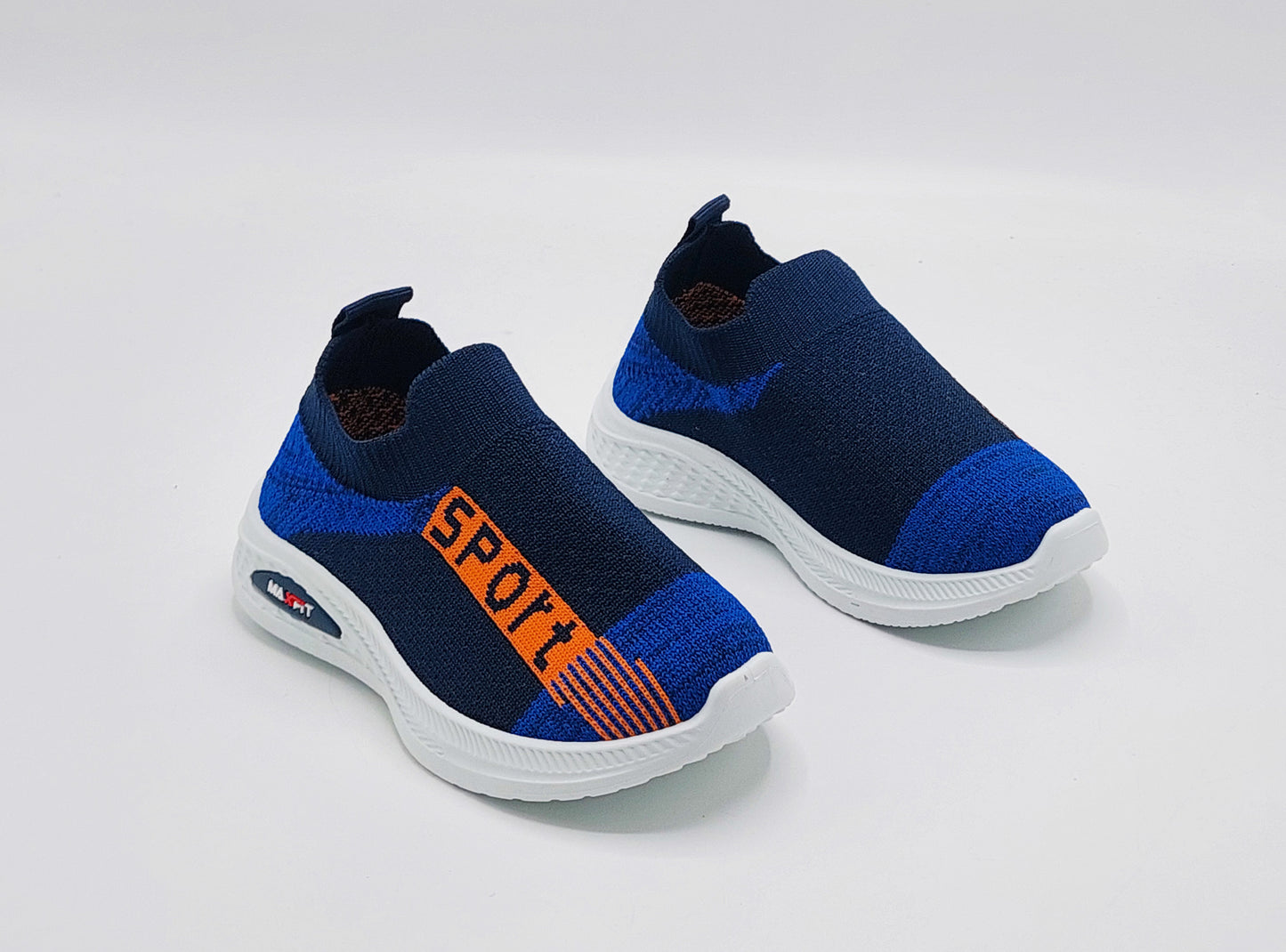 Easy-to-Wear Soft Comfortable Mesh Skechers for Kids - FMX07 (Blue)