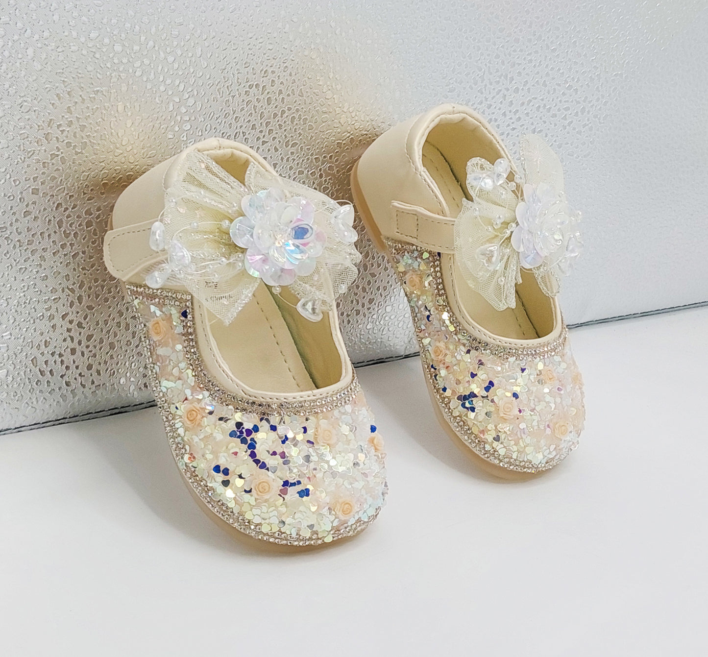 Beautiful Design Fancy Wedding Pumps for Kids Girls - JK113