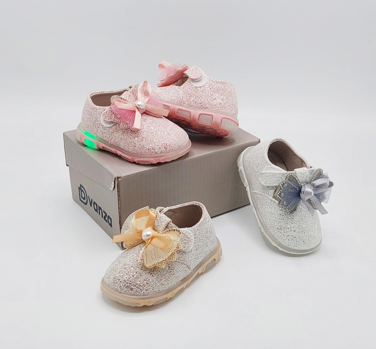 Lights in Sole Beautiful Design Pumps Shoes for Kids girls - 117