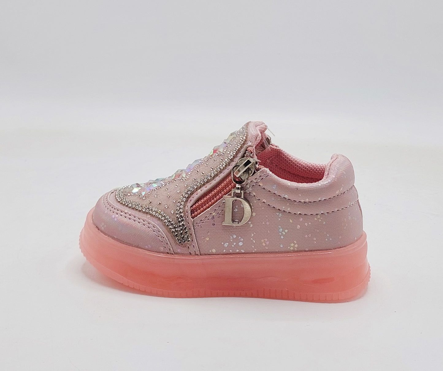 Kids Girls Beautiful Fancy Design Shoes with Lights in Sole - TK01