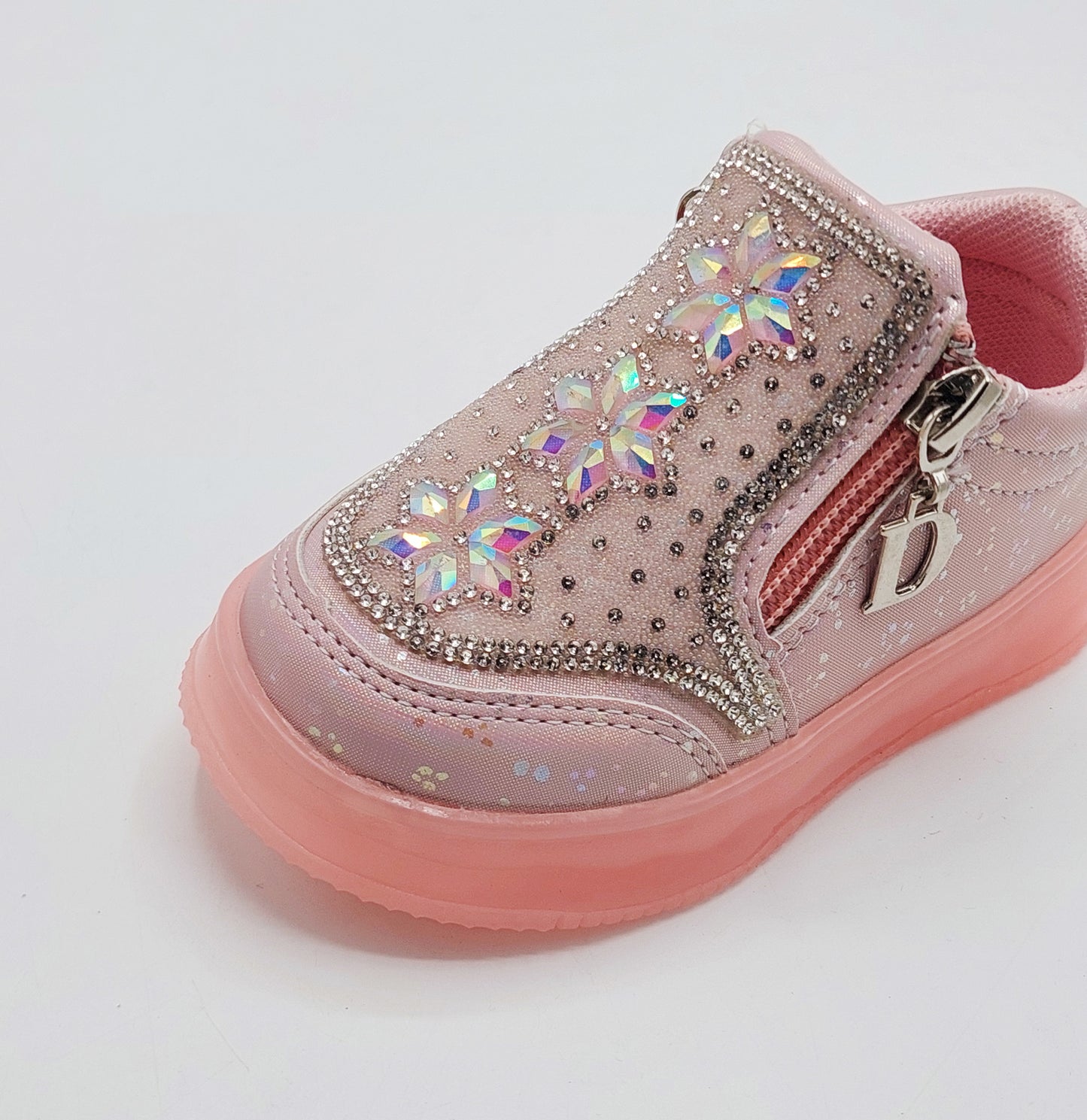 Kids Girls Beautiful Fancy Design Shoes with Lights in Sole - TK01