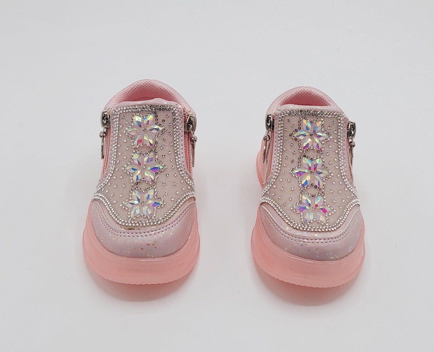 Kids Girls Beautiful Fancy Design Shoes with Lights in Sole - TK01