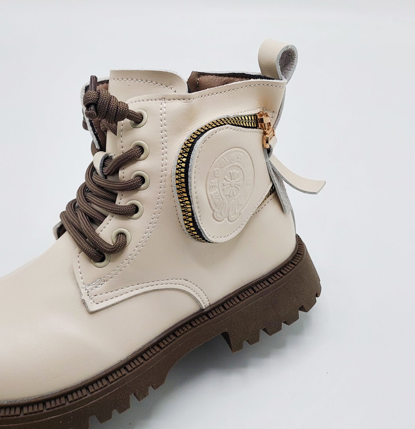 Premium Quality Stylish Long Boot for Kids - 2386 (BEIGE)