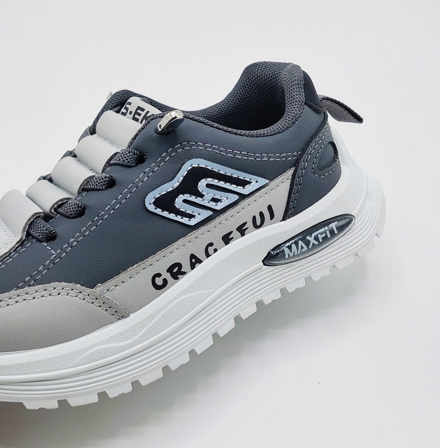 Premium Quality Trendy Look Sneakers for Kids - MFT08 (Gray)