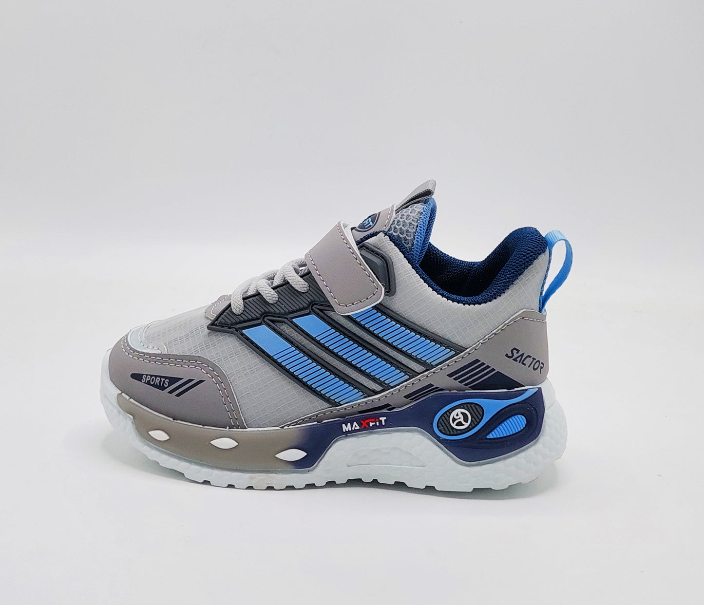 Premium Quality Trendy Look Sneakers for Kids - BFT32 (Gray)