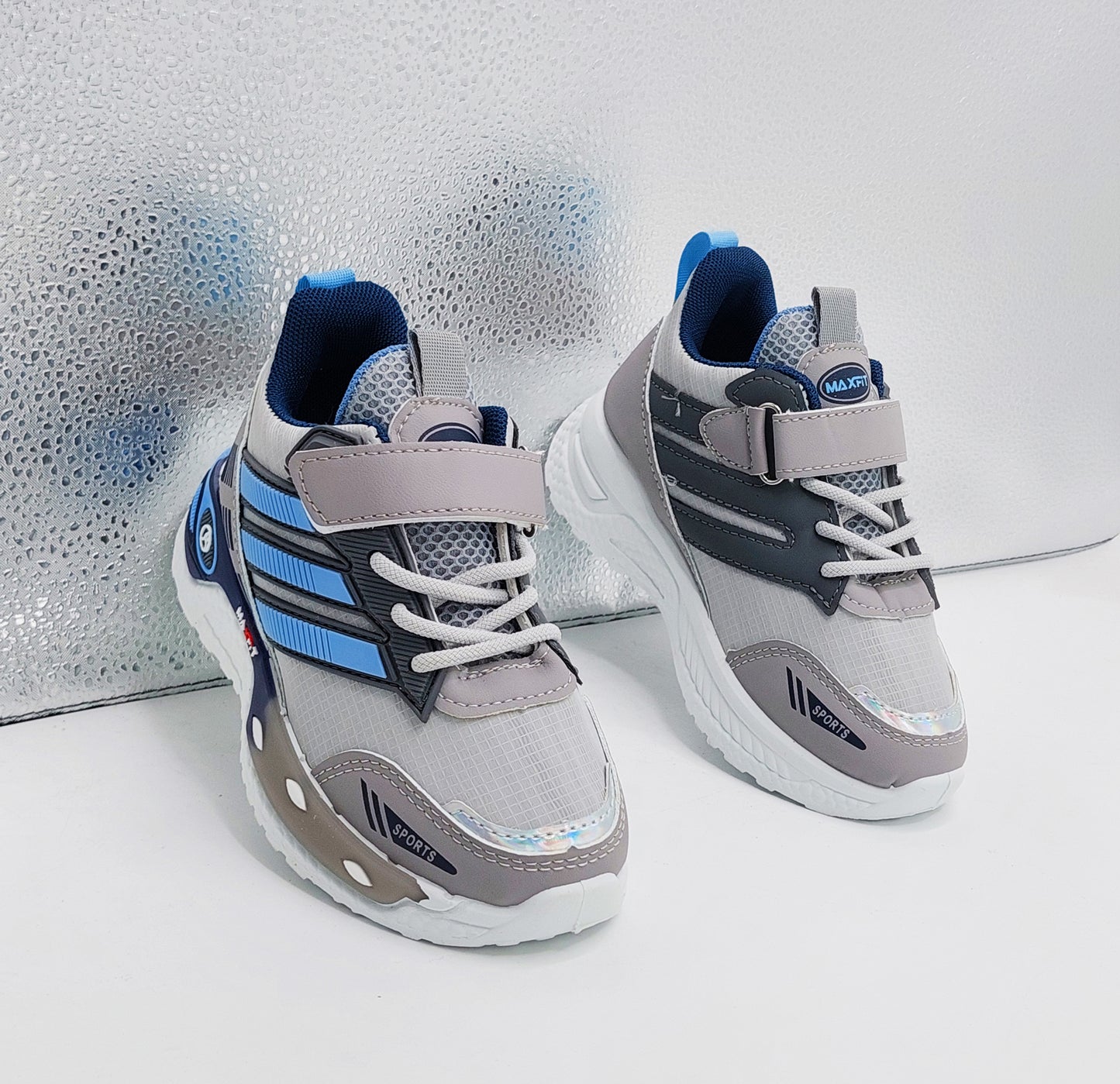 Premium Quality Trendy Look Sneakers for Kids - BFT32 (Gray)