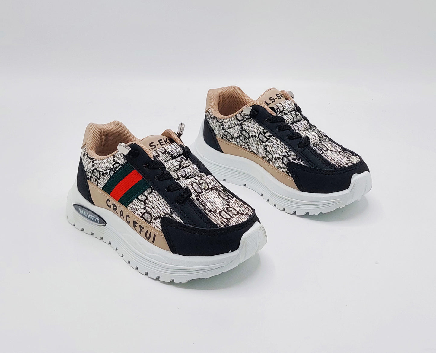 Premium Quality Trendy Look Sneakers for Kids - MFT06 (Black)