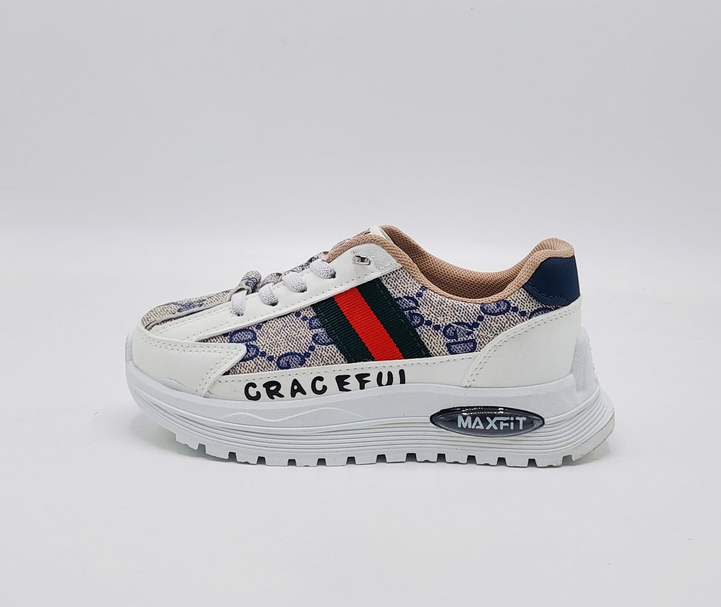 Premium Quality Trendy Look Sneakers for Kids - MFT06 (White)