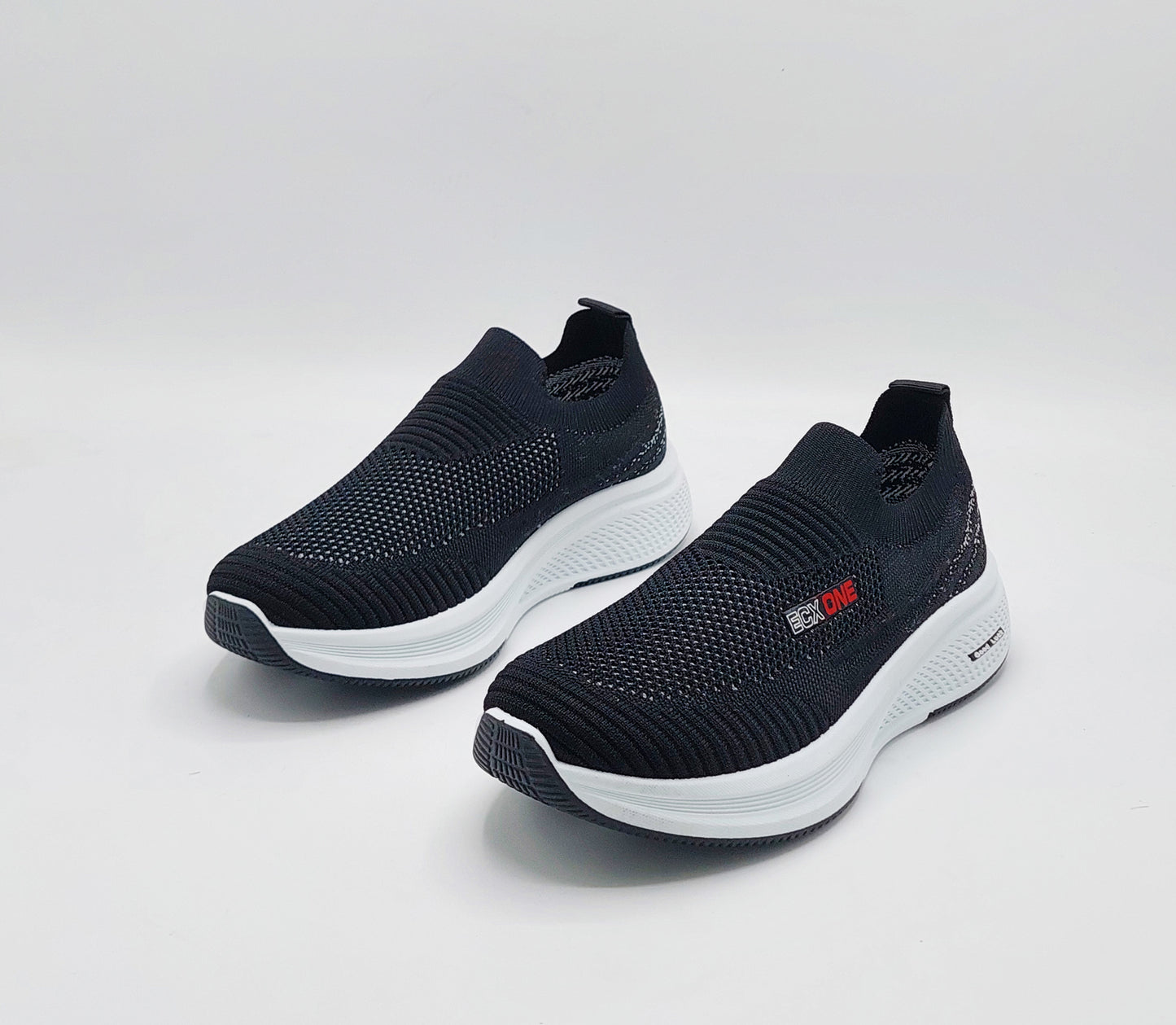 Premium Quality Soft Comfortable Sketchers Shoes for Men & Women - B196 (Black)