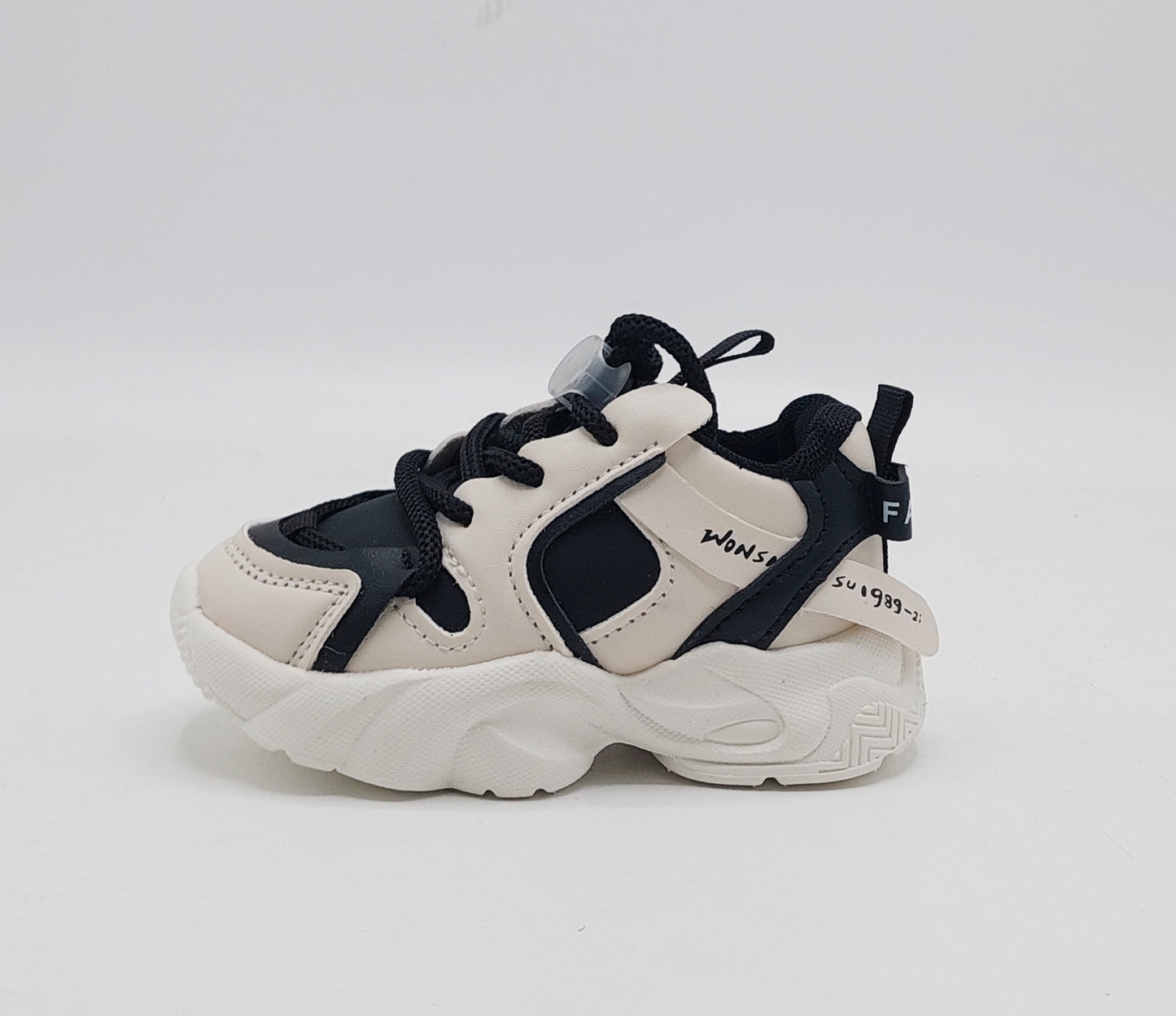 Infant's Soft Sole Trendy Look Sneakers Shoes for Kids - 003 (Black)