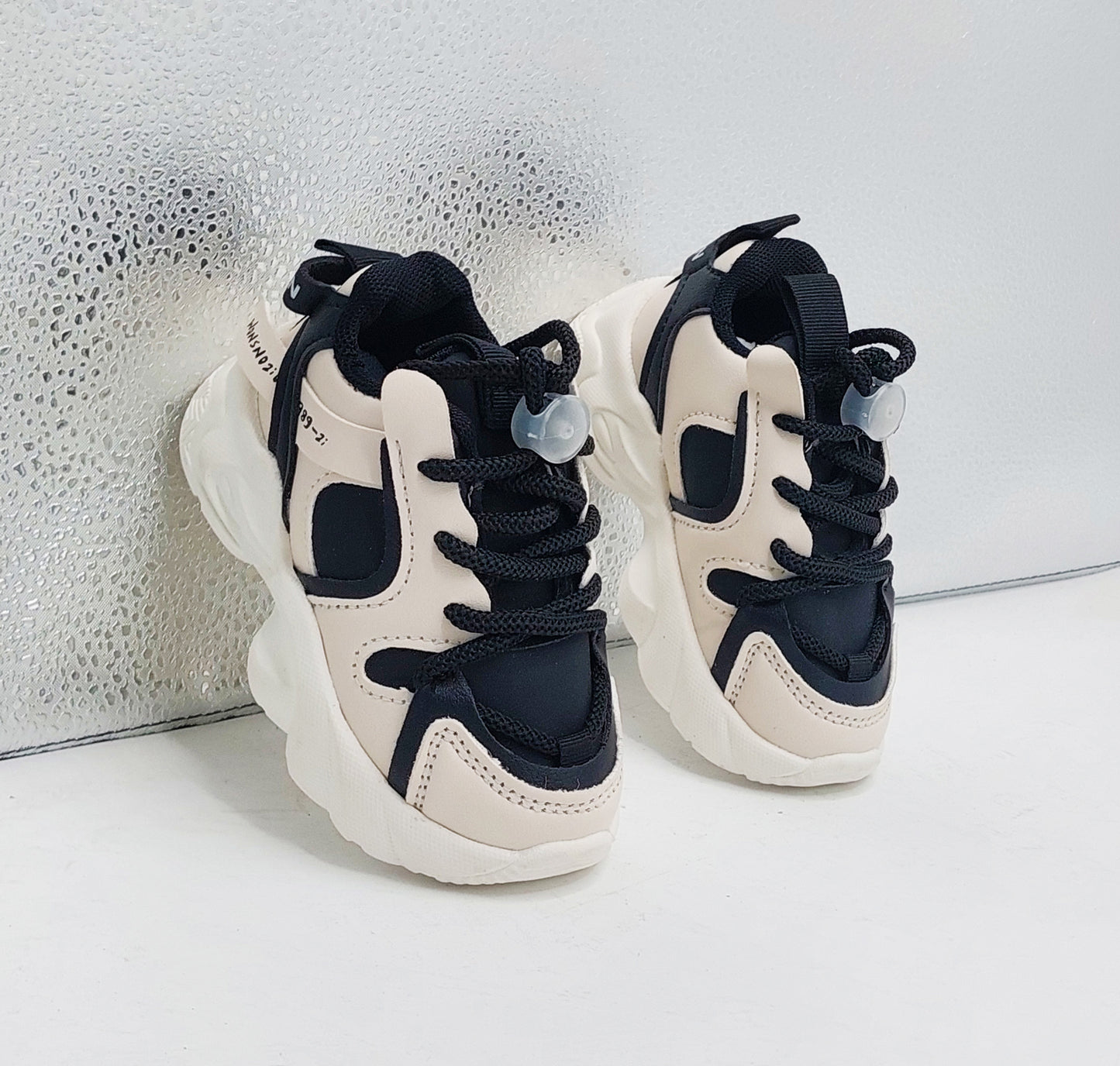 Infant's Soft Sole Trendy Look Sneakers Shoes for Kids - 003 (Black)