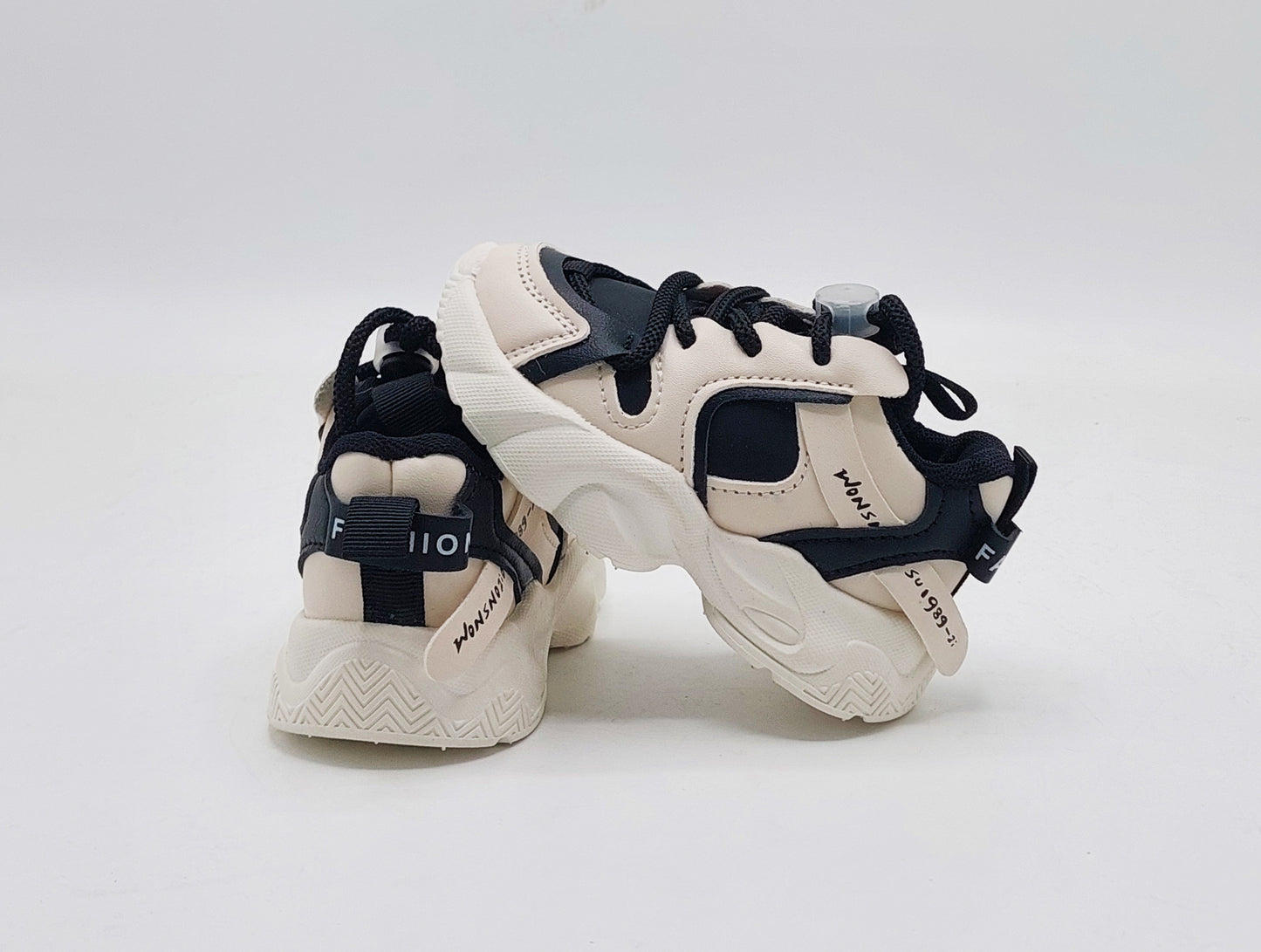 Infant's Soft Sole Trendy Look Sneakers Shoes for Kids - 003 (Black)