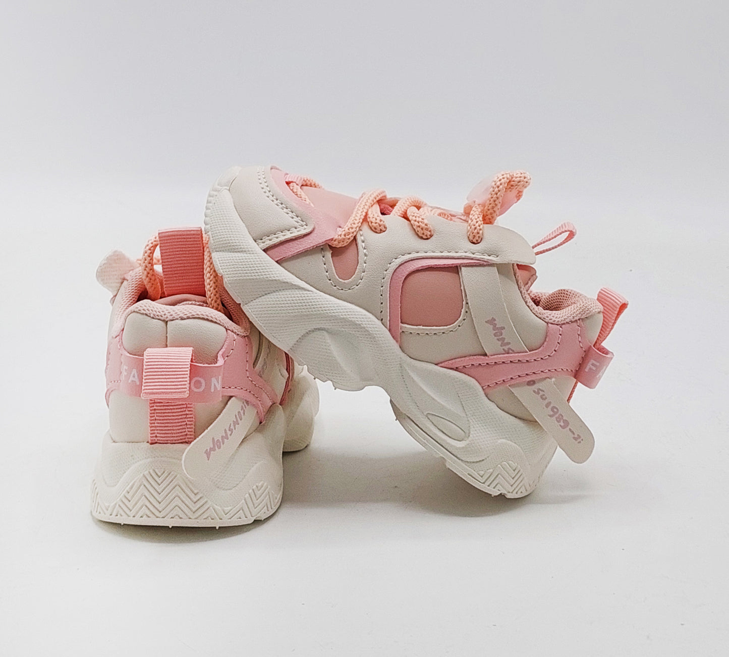Infant's Soft Sole Trendy Look Sneakers Shoes for Kids - 003 (Pink)