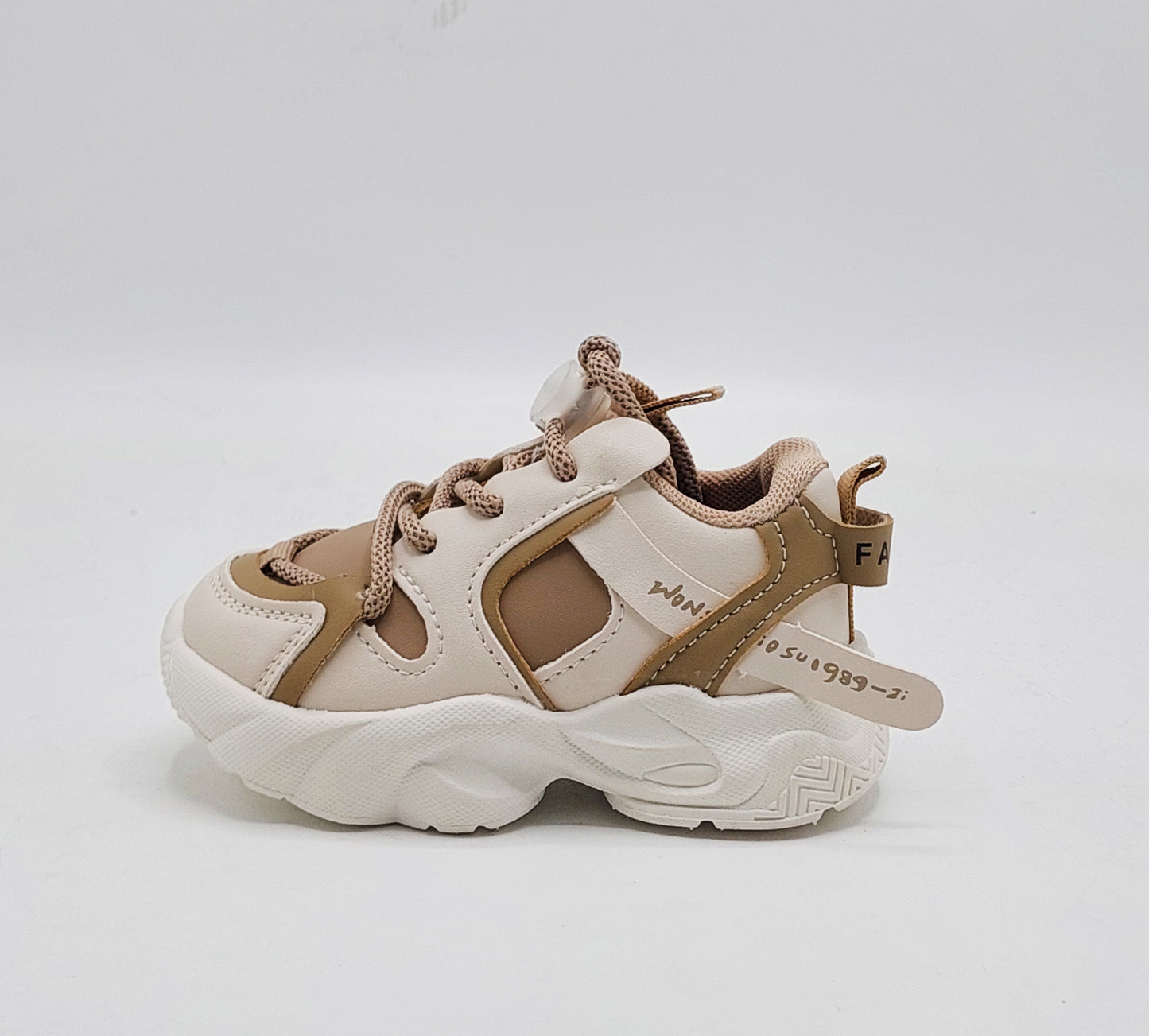 Infant's Soft Sole Trendy Look Sneakers Shoes for Kids - 003 (Brown)