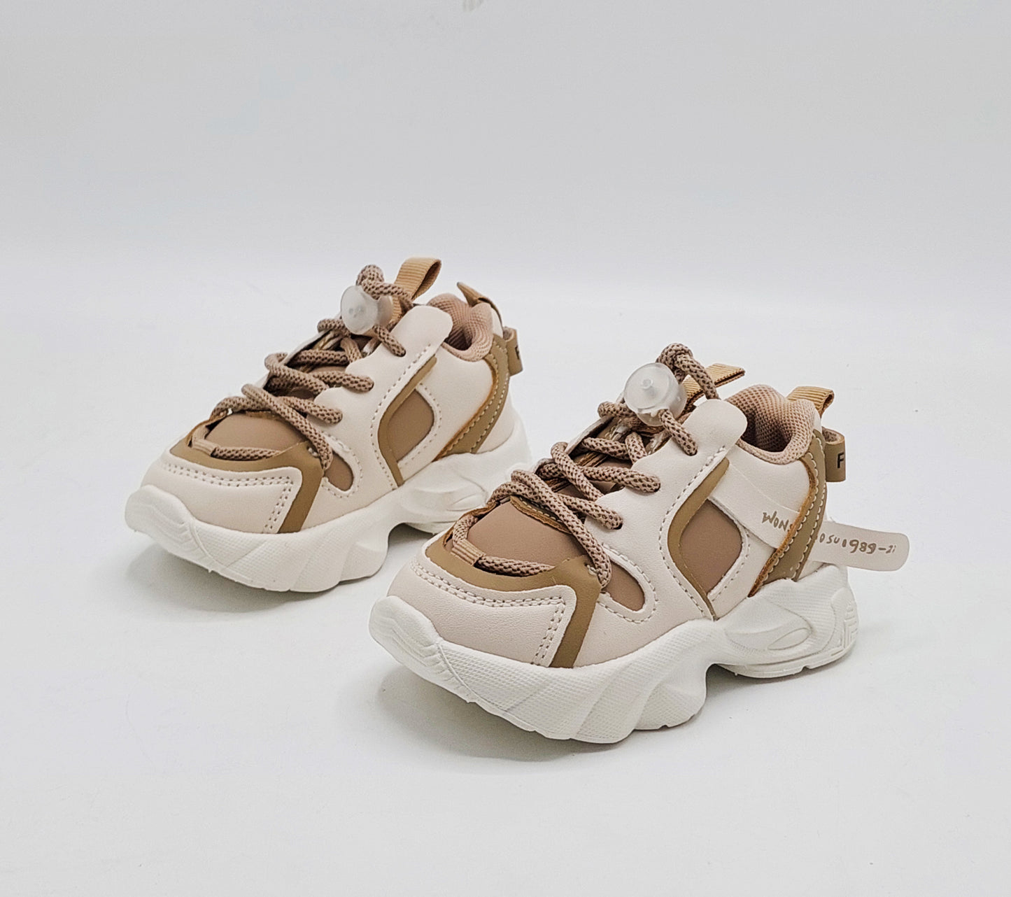 Infant's Soft Sole Trendy Look Sneakers Shoes for Kids - 003 (Brown)