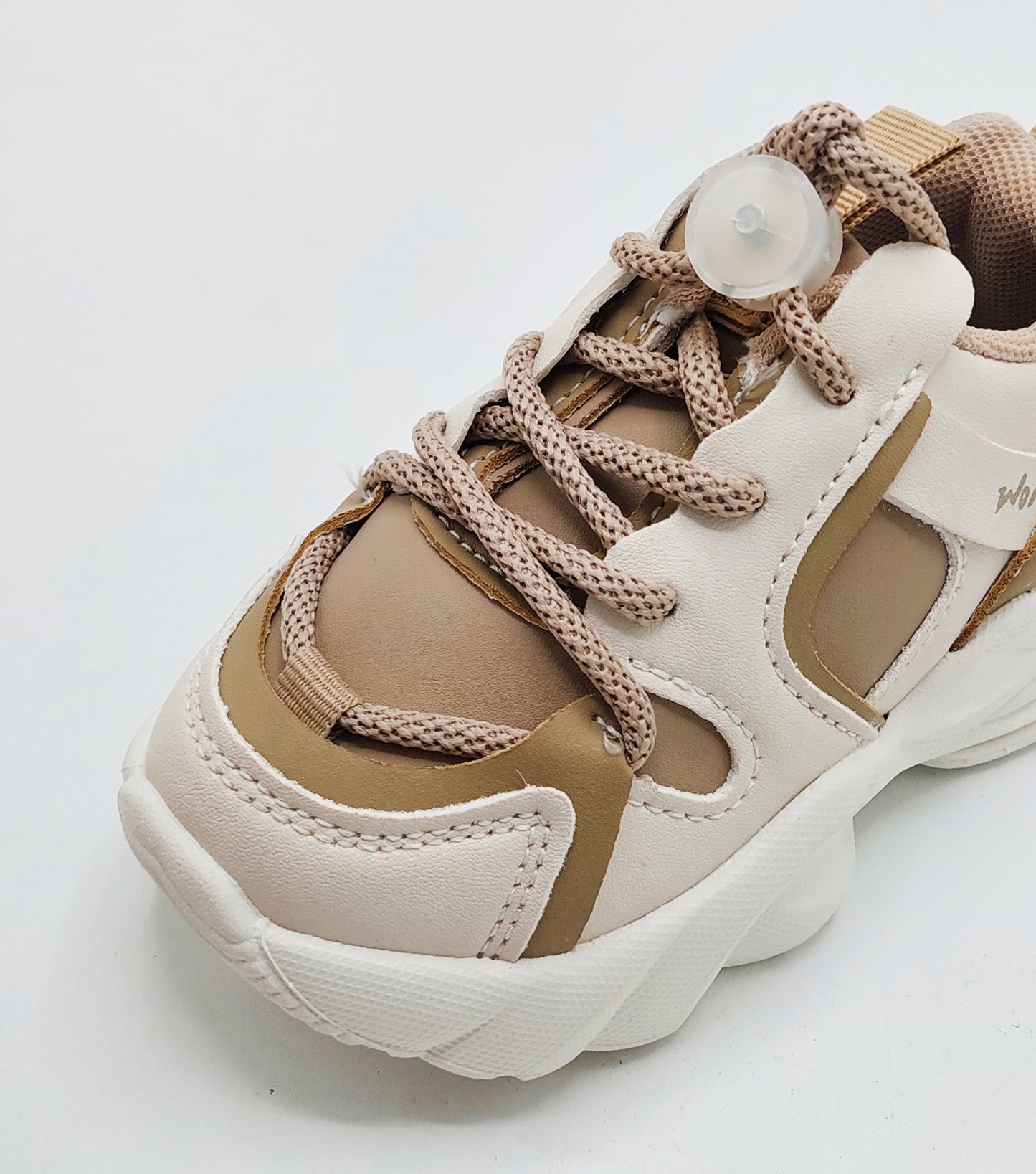 Infant's Soft Sole Trendy Look Sneakers Shoes for Kids - 003 (Brown)