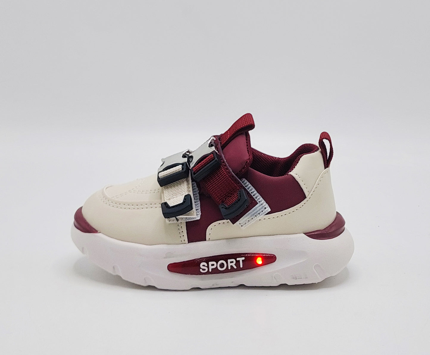 Lights in Sole Trendy Look Sneakers for Kids - LIO11(Mahroon)