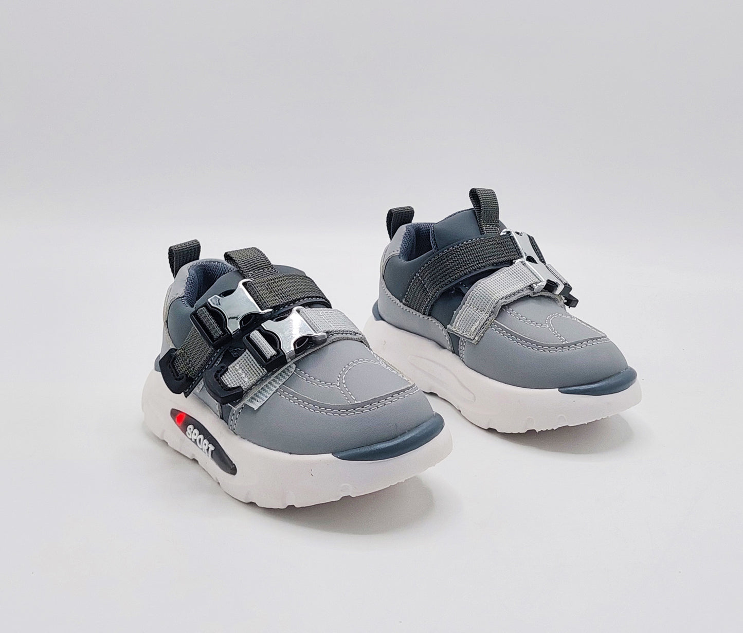 Lights in Sole Trendy Look Sneakers for Kids - LIO11(Gray)