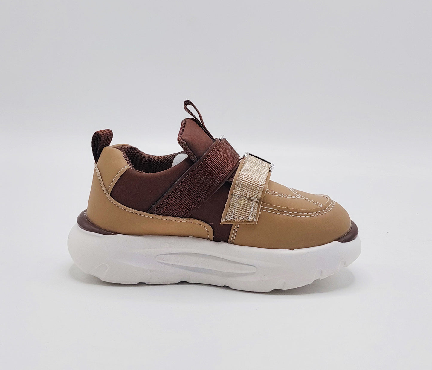 Lights in Sole Trendy Look Sneakers for Kids - LIO11(Beige)