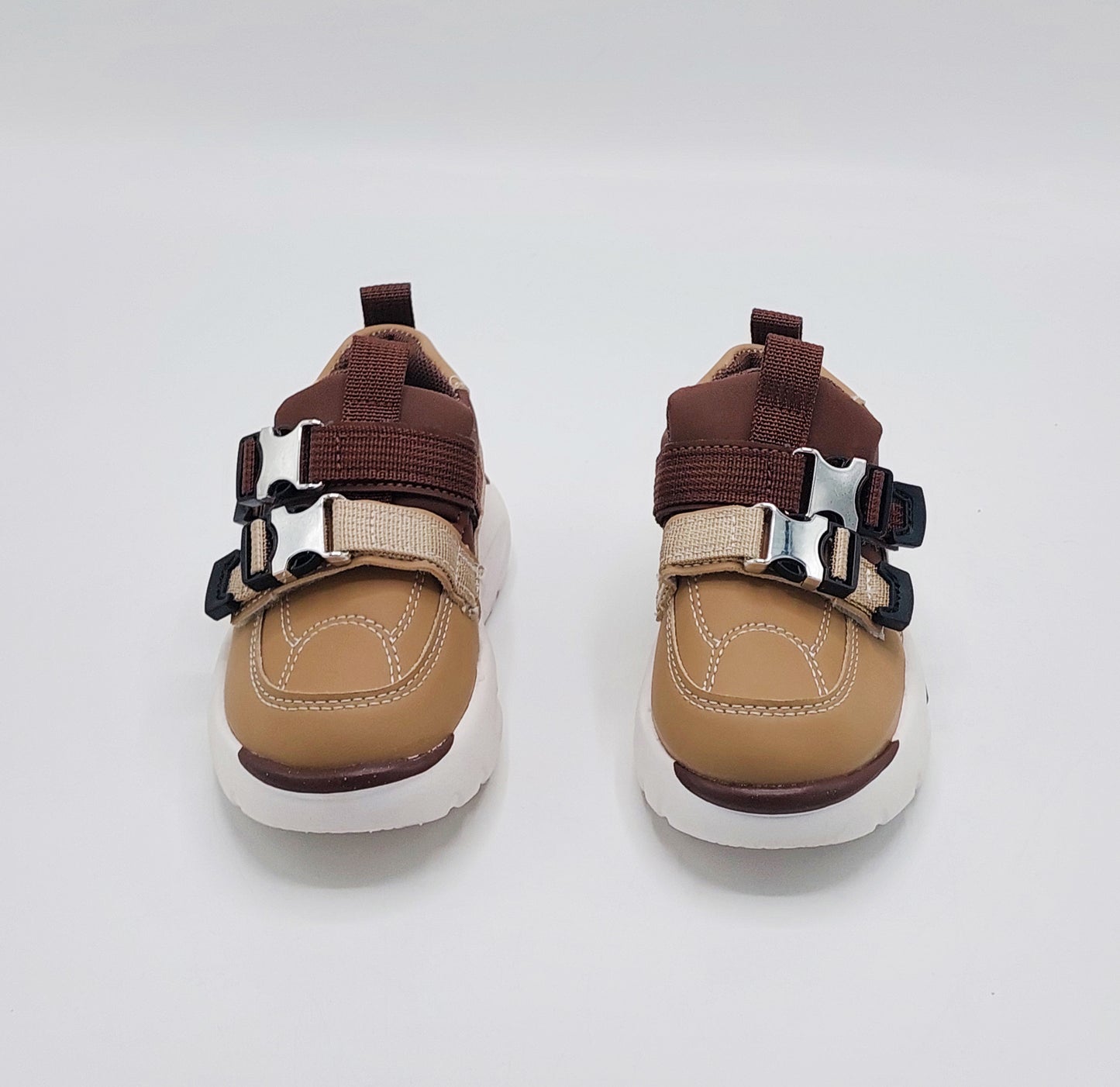 Lights in Sole Trendy Look Sneakers for Kids - LIO11(Beige)