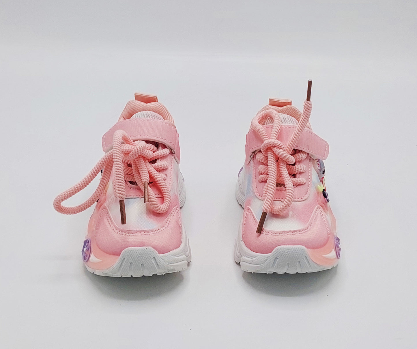 Light in Sole Trendy Look Sneakers for Kids - YB663 (Pink)