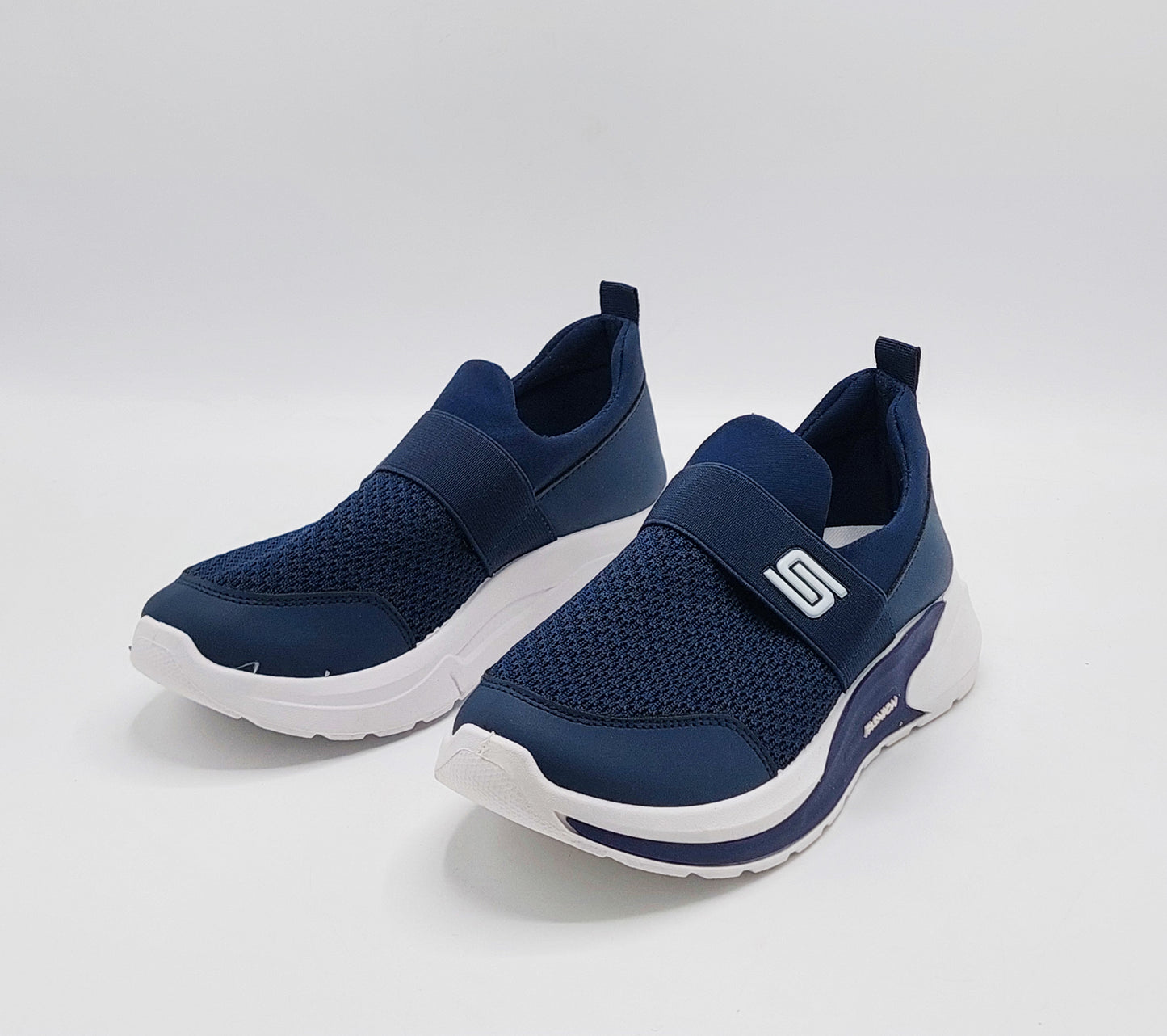 Premium Quality Soft Comfortable Sketchers Shoes for Men & Women - MSR4 (Navy)