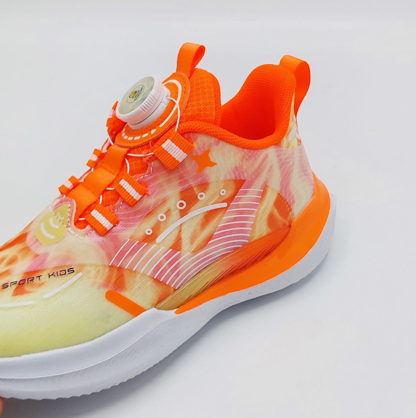 Premium Quality Light-Weight Autolace Sneakers for Kids - W63606 (Orange)