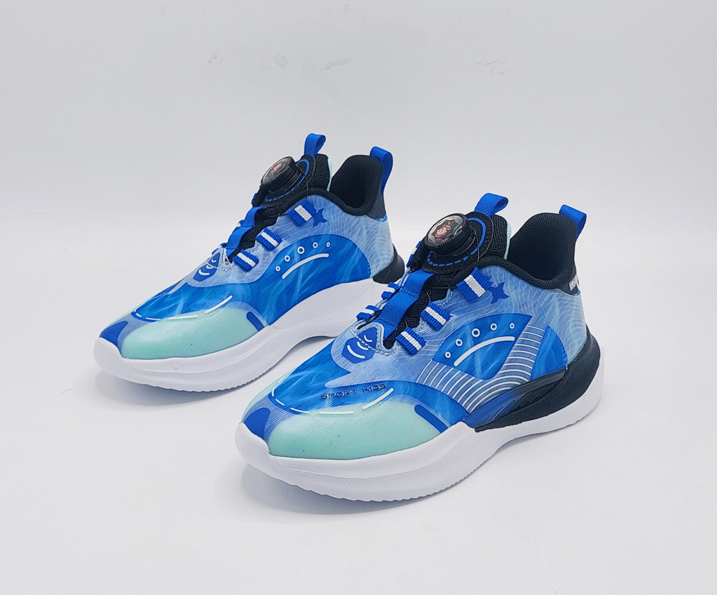 Premium Quality Light-Weight Autolace Sneakers for Kids - W63606 (Blue)