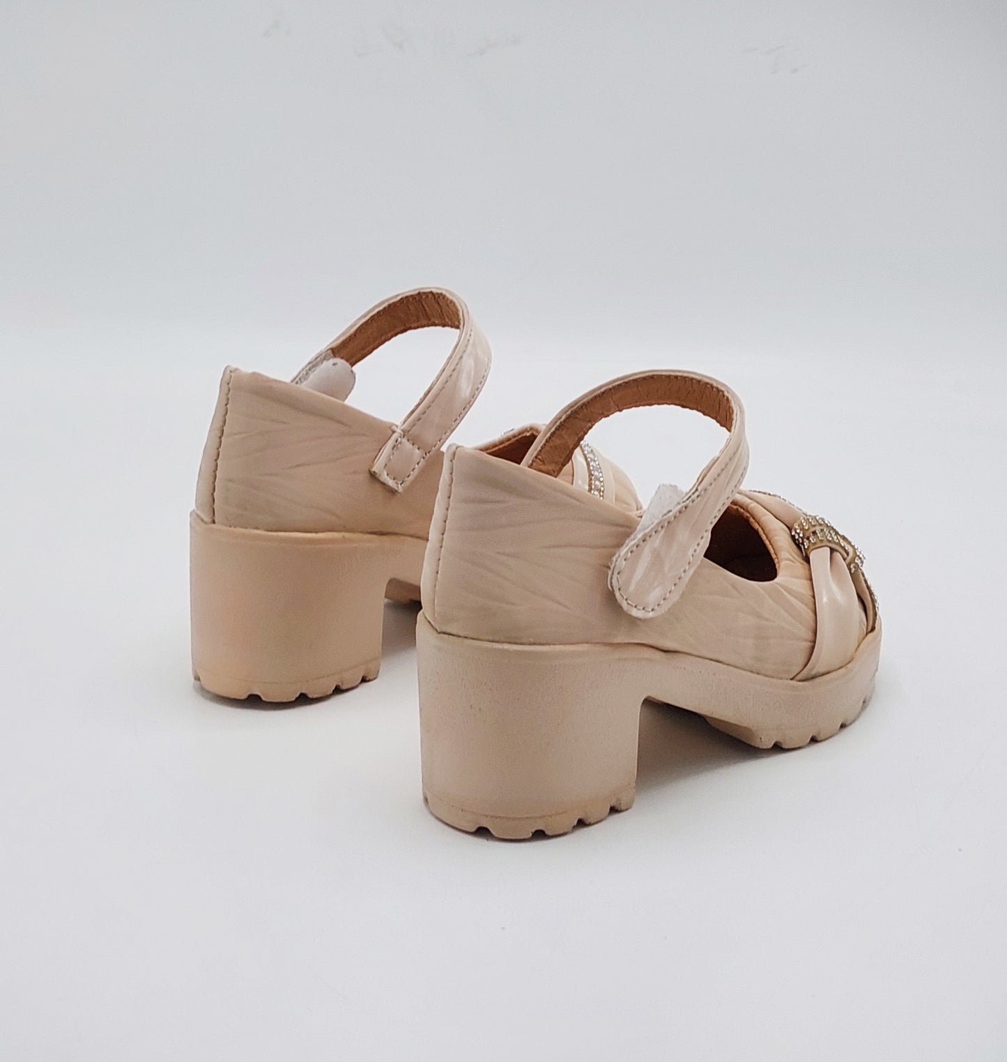 Light Weight Fancy Pumps for Kids Girls - LG777 (Biege)