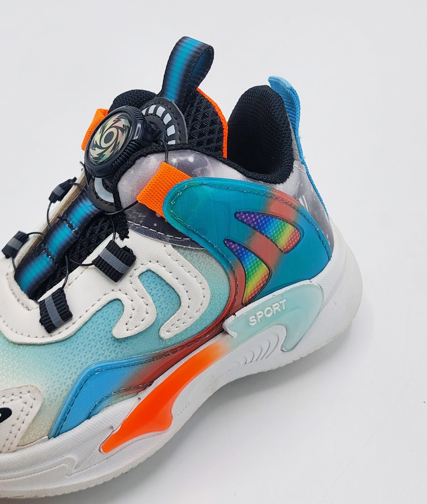 Premium Quality Autolcae Design Sneakers for Kids - PA518 (Sky Blue)