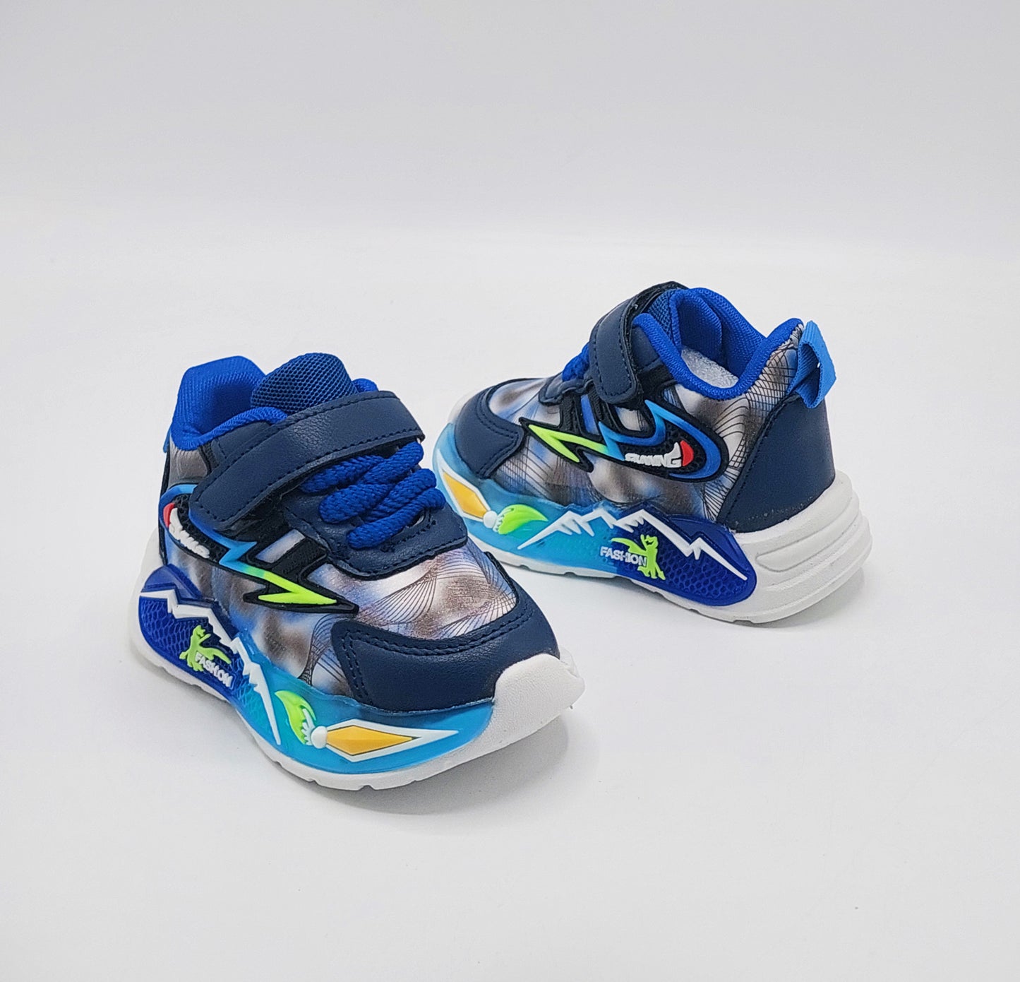 Lights In Sole Trendy Look Premium Quality Sneakers For Boys And Girls - YD5 (Blue)