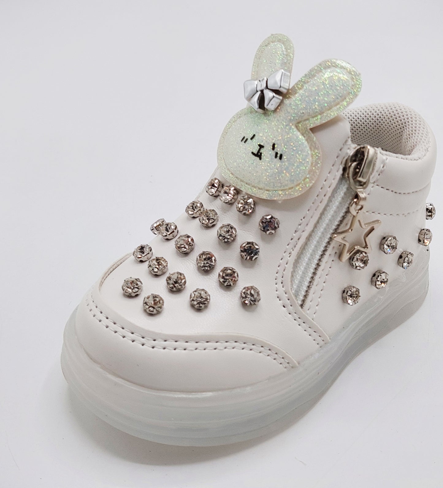 Kid's Beautiful Design Fancy Looking Shoes With Lights in Sole For Girls - ABB407
