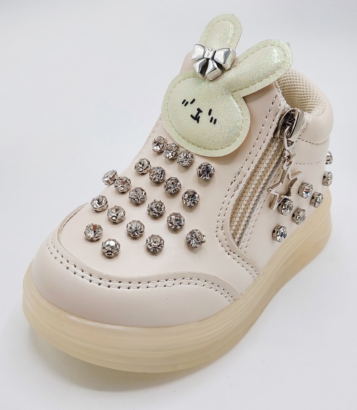 Kid's Beautiful Design Fancy Looking Shoes With Lights in Sole For Girls - ABB407