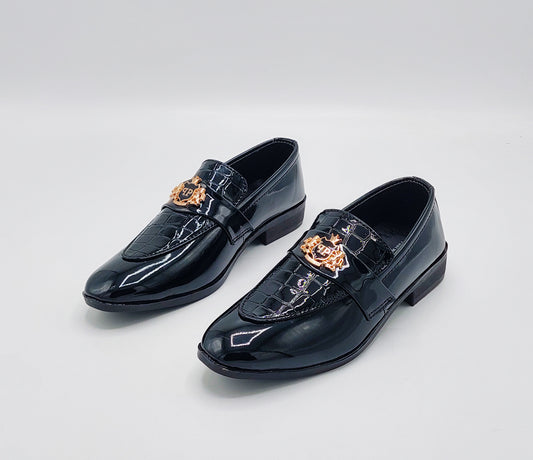 Kid's Premium Quality Formal Shoes - SFW56 (Black)