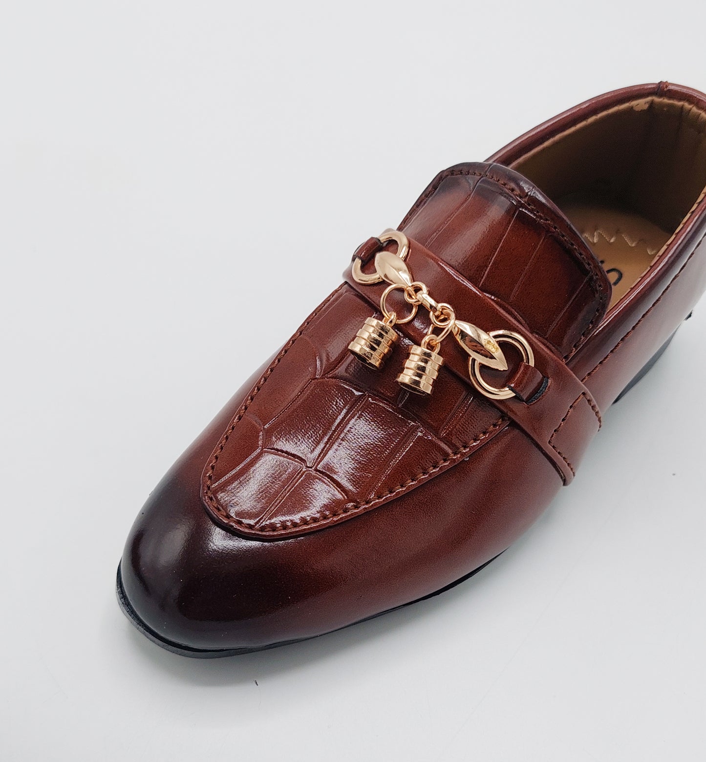 Kid's Premium Quality Formal Shoes - SFW73 (Brown)