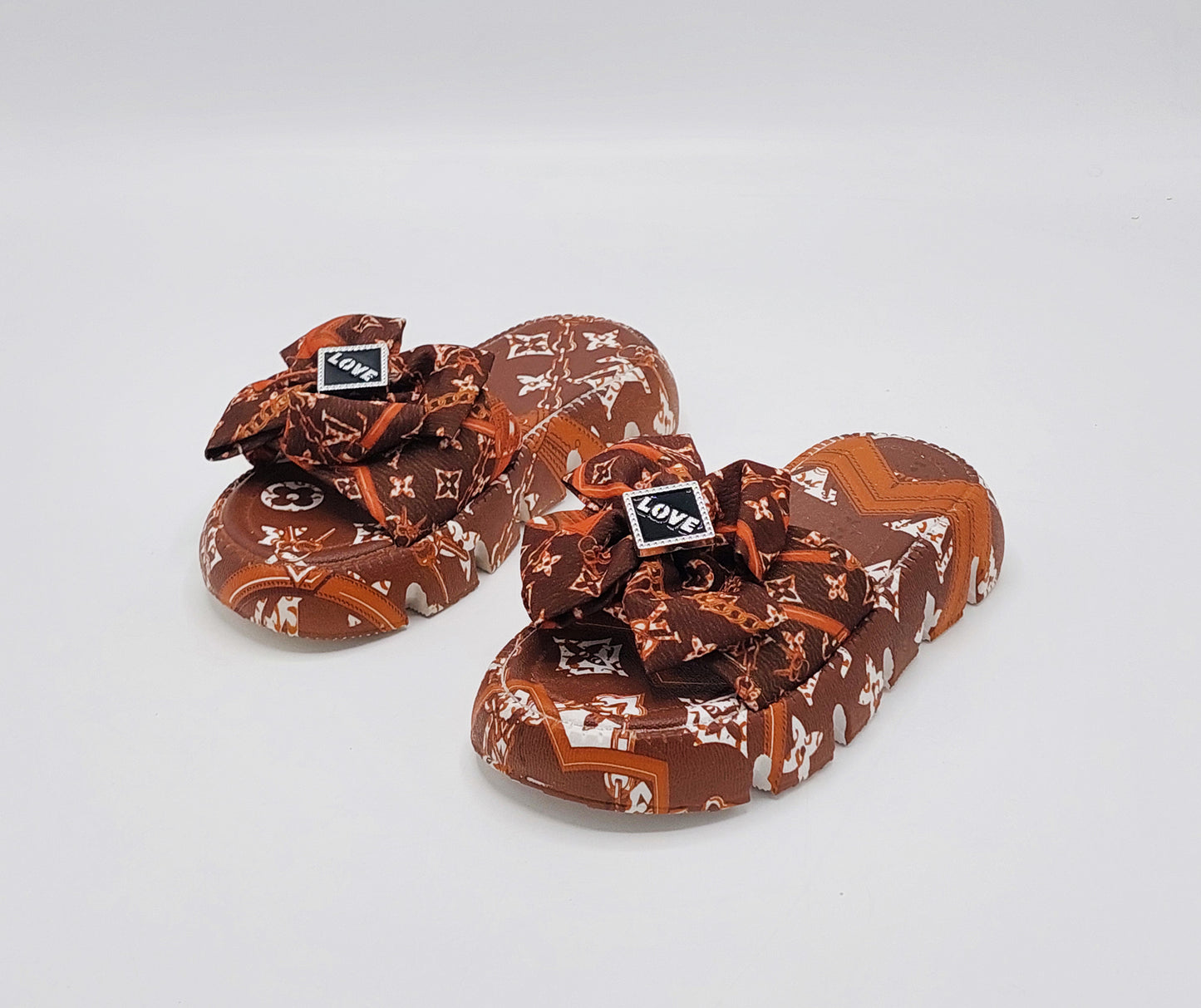 Girls Soft Comfy Softies Slippers for Kids - RO1 (Brown)