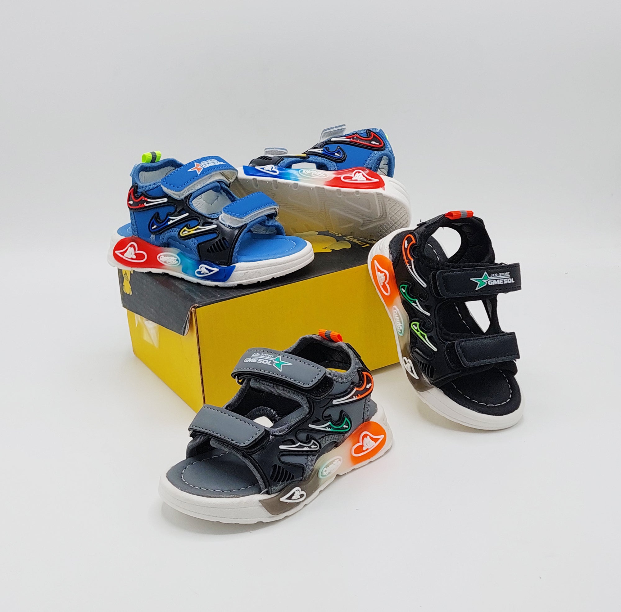 All-Day Comfort, Happy Feet! Premium Soft Sole Sandals With Lights In Sole for Kids - TU906