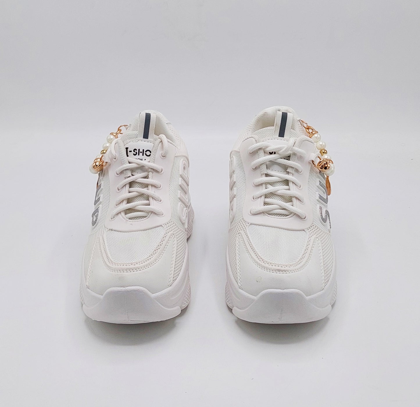 Women's Thick Sole Trendy Look Sneakers - 2025 (White)