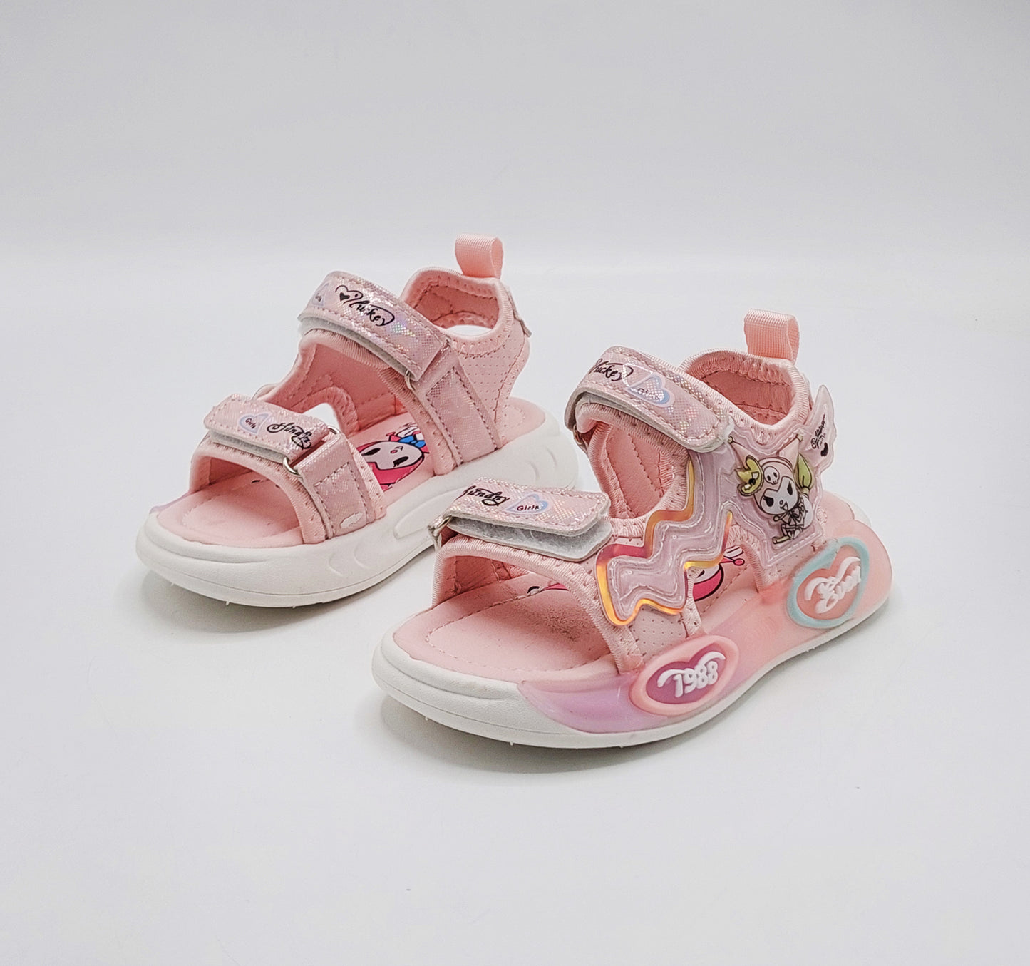 Lights in sole Cute Design Sandals for Kids Girls - D08