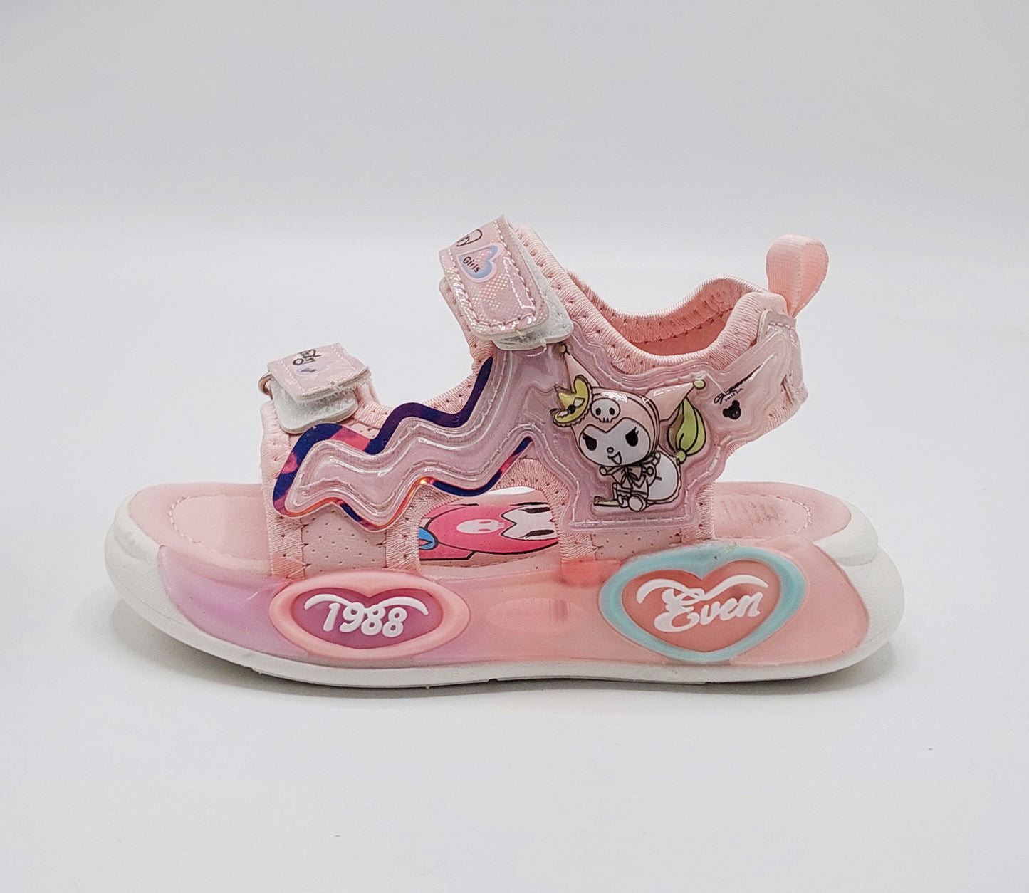 Lights in sole Cute Design Sandals for Kids Girls - D08