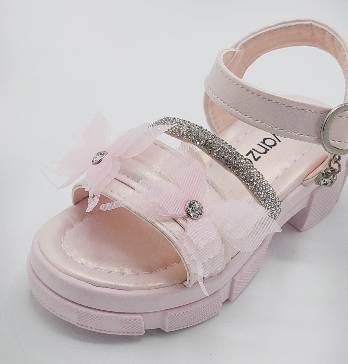 Premium Quality Fancy Sandal's With Heels For Kid's Girl's - 550 (Pink)