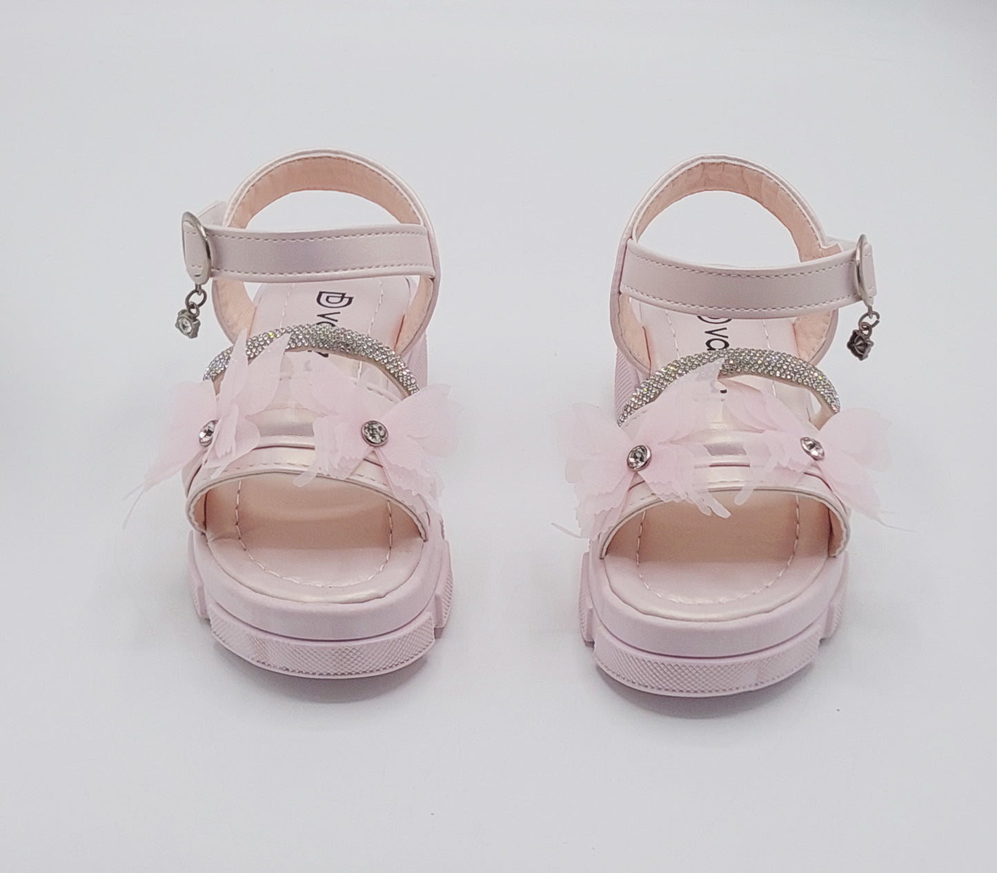 Premium Quality Fancy Sandal's With Heels For Kid's Girl's - 550 (Pink)