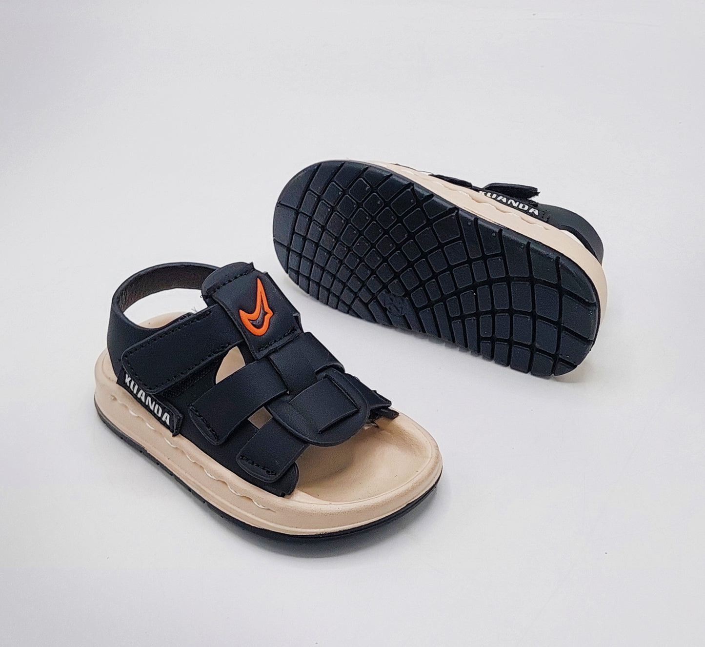 New Trendy Look Soft Sole Sandals for Kids - CW-510 (Black)