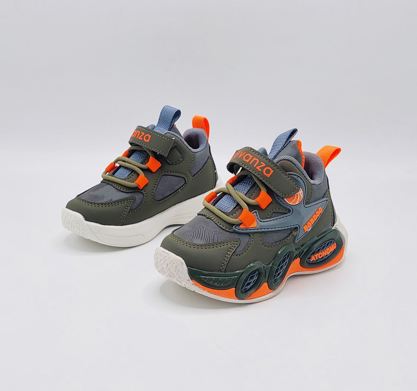 Premium Quality Trendy Look Sporty Sneakers for Kids - YOKO10 (Orange)